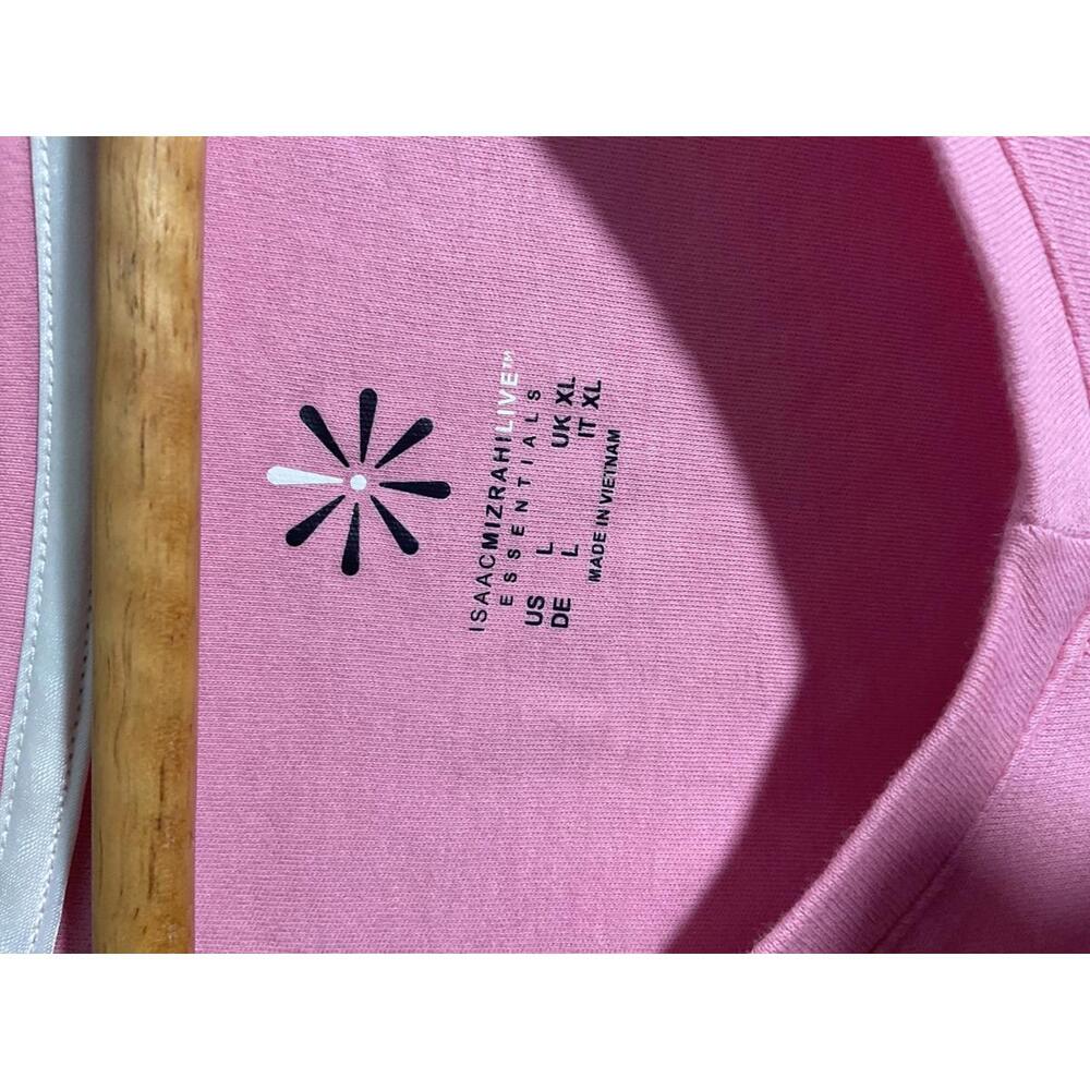 Isaac Mizrahi Live Essentials Pink Women's Tunic Top Large - Picture 3 of 6